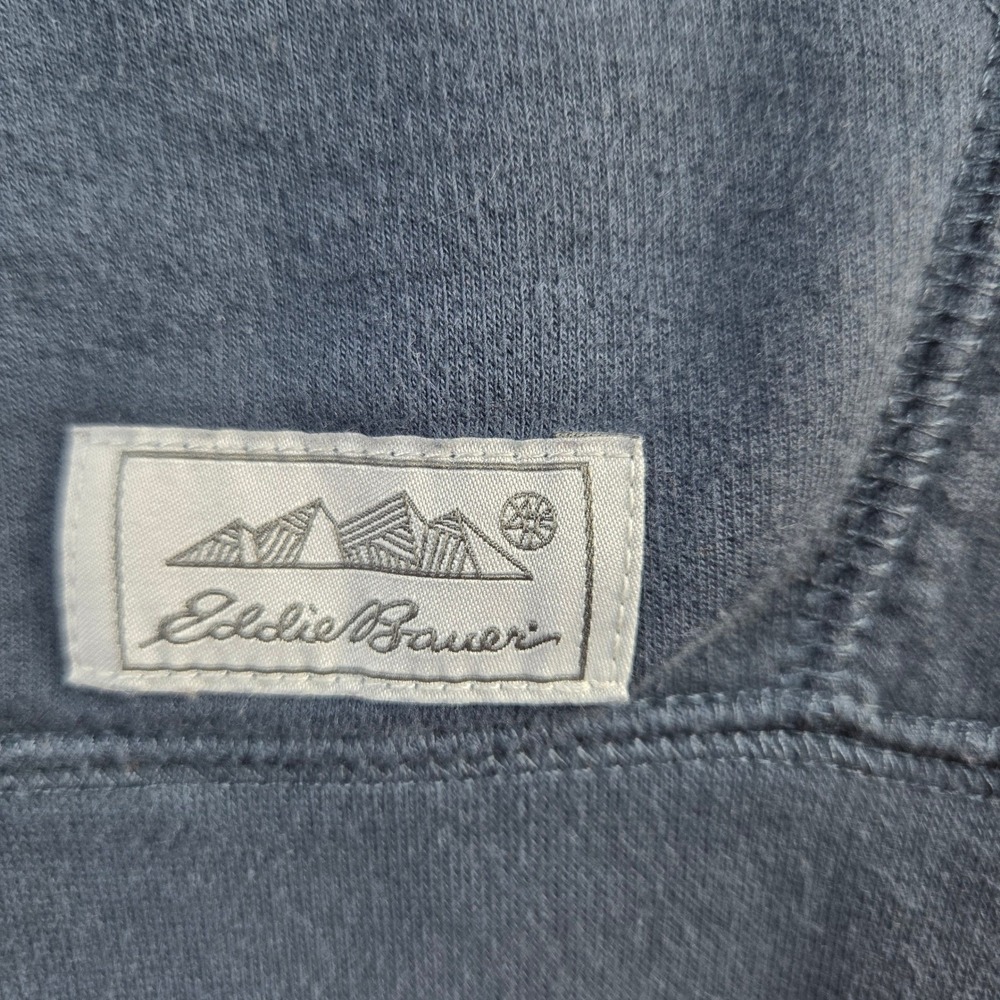Eddie Bauer Mens Pullover Hoodie Dark Gray Long Sleeve Casual Size L - Picture 4 of 6